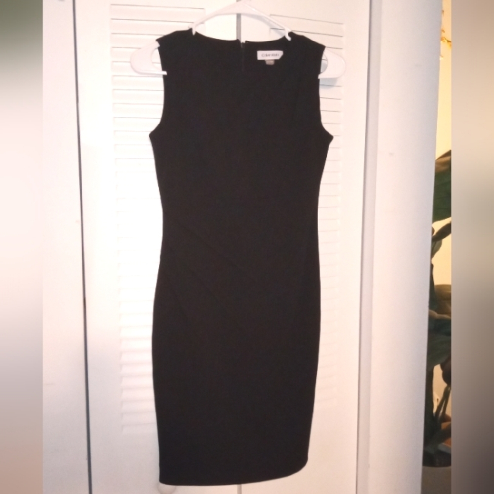 Elegant Black Sleeveless Dress Calvin Klein